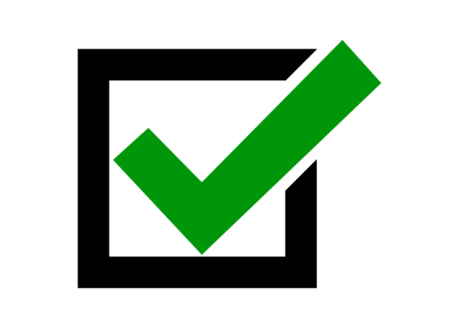 Green Checkbox Icon Vector PNG