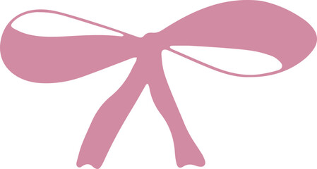 Fancy romantic bow with smooth curves and a light whimsical feel.