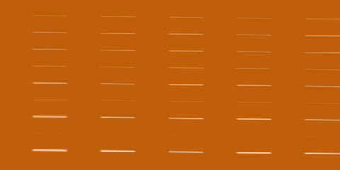 Abstract orange background featuring a grid pattern of fading horizontal light lines for technology concepts