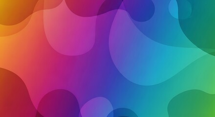 Abstract gradient background with flowing shapes and vibrant colors