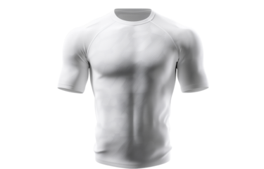 Stylish short sleeve white shirt suitable for casual or athletic wear in a versatile design Generative AI