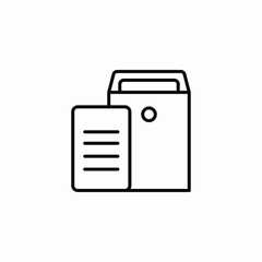 folder with a file icon sign vector