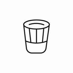shot glass drink icon sign vector