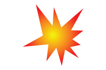 Explosion Icon, simple and flat style explosion icon.