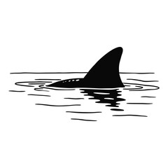 silhouette of a dolphin