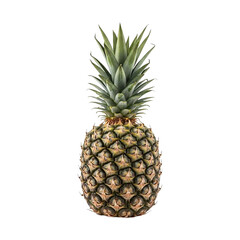 Fresh and juicy pineapple isolated on transparent background for summer