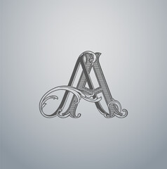 AA Vintage Wedding Logo