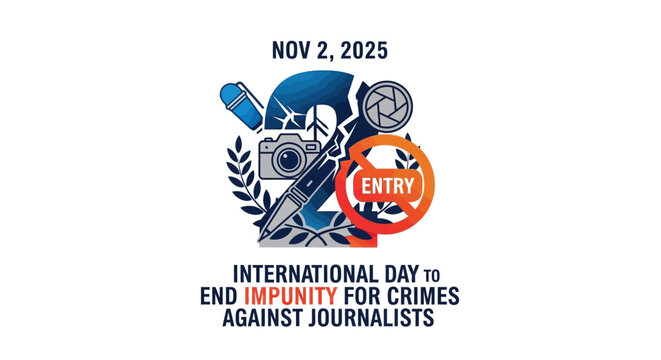 Recognize International Day to End Impunity for Crimes Against Journalists on November 2, 2025, celebrating freedom of the press and supporting journalism advocacy