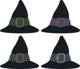 set of halloween witch