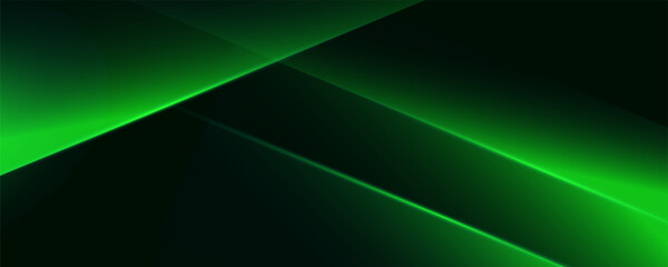 Abstract green banner background. Graphic design banner pattern background template with dynamic curve shapes. eps 10	