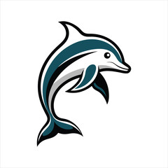 Dolphin Logo Symbol Vector Illustration Design