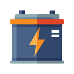 Electric Vehicle Battery Power Symbol Design