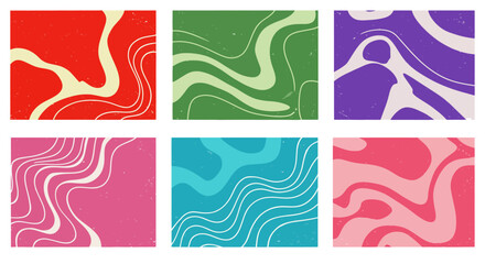 groovy pattern background an eye-catching retro wave design featuring vibrant 70s-inspired colors perfect for branding  creative projects in the 2020s era.