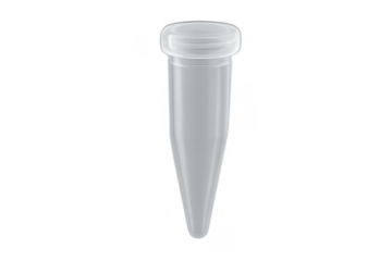 Clear microcentrifuge tube for science research sample analysis