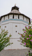 Krasnye Vorota. Red Gate. on the territory of the historical and architectural complex of the Astrakhan Kremlin on a cloudy autumn day, Astrakhan, Russia
