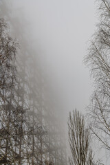 Fototapeta premium Radar System Duga at the Chernobyl Exclusion Zone, Ukraine. Abandoned soviet antenna complex