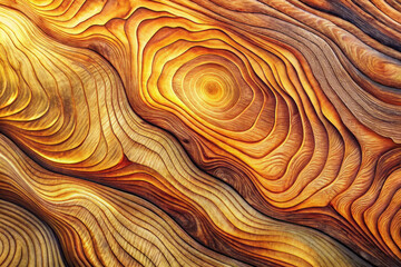 A rich wood texture with concentric ring patterns and warm color gradients