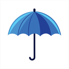 Modern Blue Umbrella Logo Template Illustration