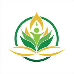 Natural Wellness Spa Logo Design Vector Template