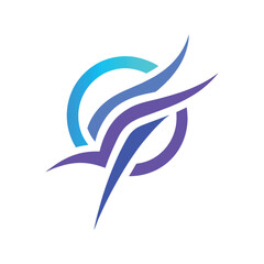 futuristic neural abstract logo vector