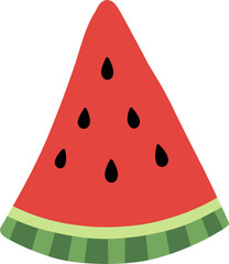 slice of watermelon illustration