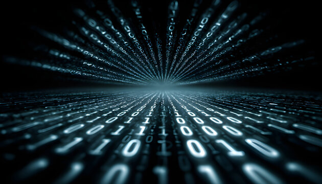 The notion of innovation and progress is represented by a glowing light bulb, encircled by a dazzling array