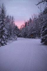 Obraz premium winter landscape in the mountains