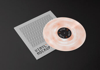 Vinyl Record Pack PSD Mockup