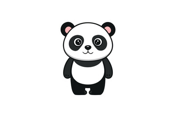 Naklejka premium Black Panda