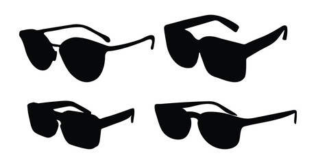 Black modern eye protection goggles package design