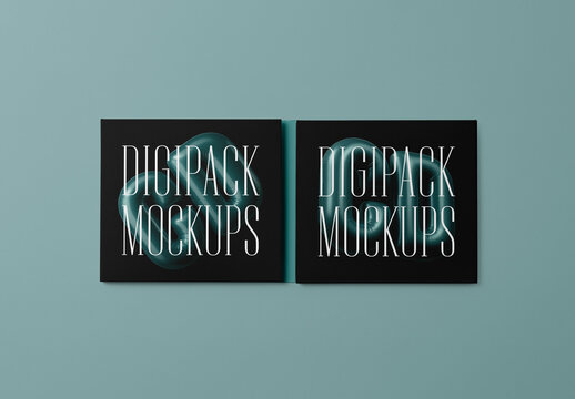 Open CD Digipack Mockup