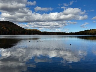 lake and clouds