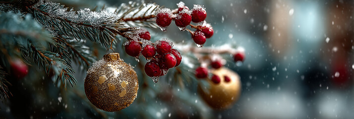 christmas decoration on a christmas tree