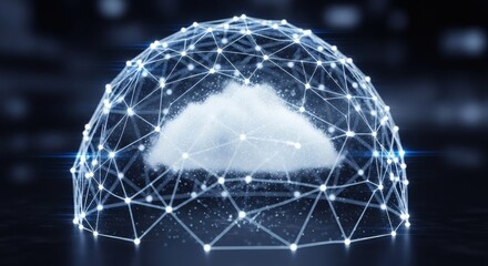 Secure Cloud Computing Network Concept with Global Connectivity