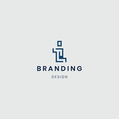 Obraz premium Technology letter i logo design initial vector 