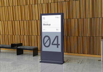 Big Vertical Stand PSD Mockup