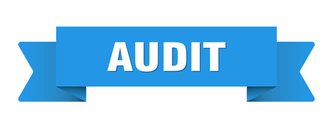 audit ribbon isolated on transparent background. audit ribbon