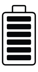 High Quality Mobile Battery Icon | Full Charge Symbol Vector