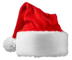 Santa Claus red Hat isolated, full depth of field