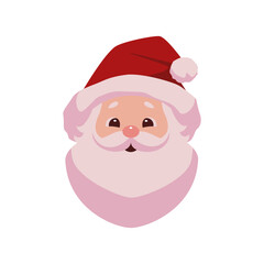 Happy santa claus face