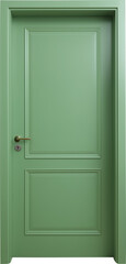 Obraz premium green wooden door