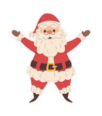 Happy Santa Claus sending hugs