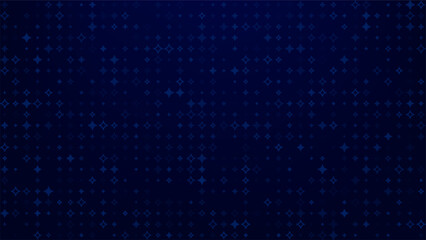 Blue pixel square abstract background. Digital mosaic geometric wallpaper pattern for screen design, graphic presentation, modern internet web banner.