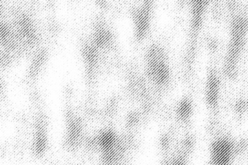Halftone texture with soft irregular diagonal dot clusters on transparent background. Light monochrome pattern with subtle noise.