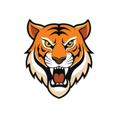 Tiger Head Vector Illustration Cartoon Art