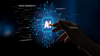 AI Assistant Brain Processor with LLM Technology, Big Data, Machine Learning, Generative AI for Business Support, Future Agentic AI Technology and Artificial Intelligence Prompt Engineering. Spline