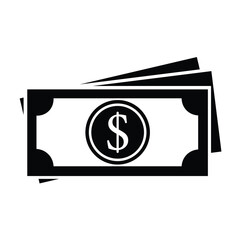 Money bill icon cash, currency, and payment symbol dollar sign