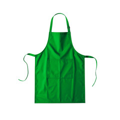 A vivid green apron with two front pockets and adjustable straps, perfect for cooking, baking, or crafting