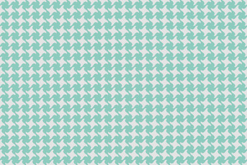 Elegant teal and white houndstooth pattern.  Perfect for textile design, website backgrounds, or fashion projects. This classic yet modern texture offers a sophisticated and versatile visual appeal.