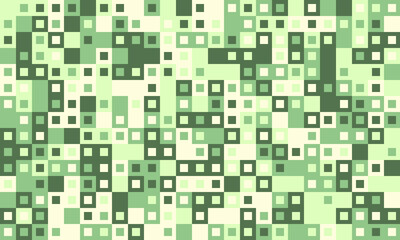 Abstract green and beige pixelated pattern.  Modern geometric design ideal for website backgrounds, digital art, and techrelated projects.  Represents data streams, technology, or natures complexity.